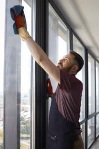 Double glazed window cleaning