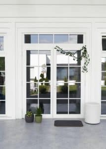 Minimalist patio door design