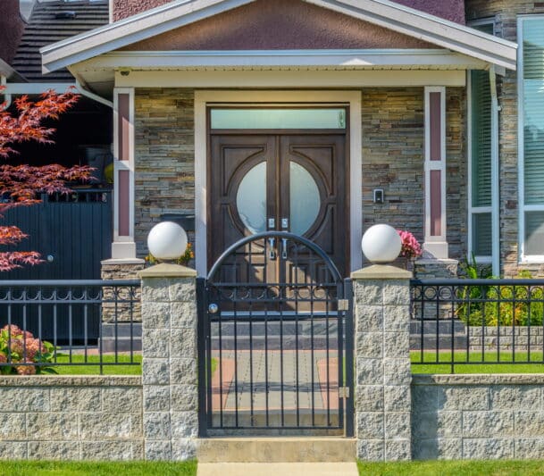 Front entrance of a modern home