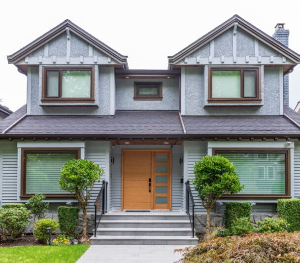 Two-story Burlington home with replacement door and windows