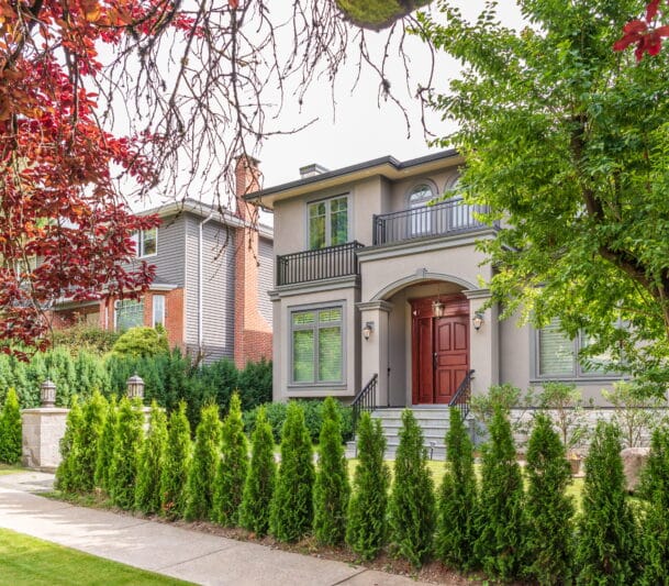 Modern house with replacement door in Georgetown